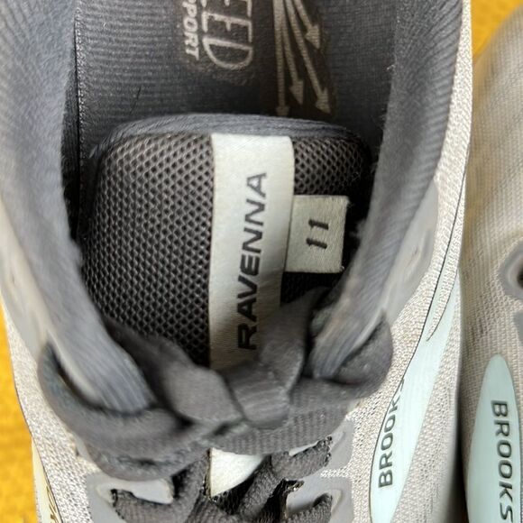 Brooks Womens Ravenna 11 in Light Blue Alloy Grey Running Shoes 9 - Picture 9 of 10